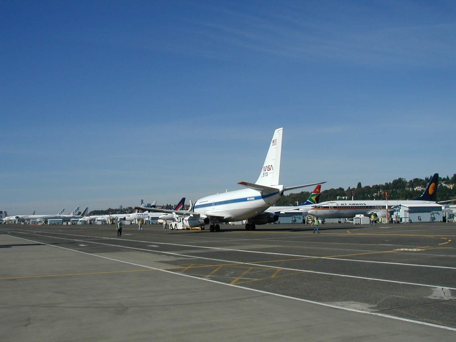 Arrival on Boeing Flight Line